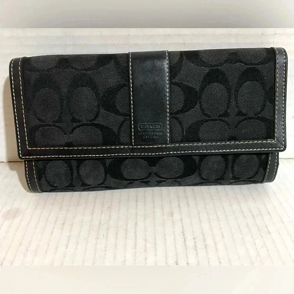 Coach CC signature print canvas wallet bag - Picture 1 of 4